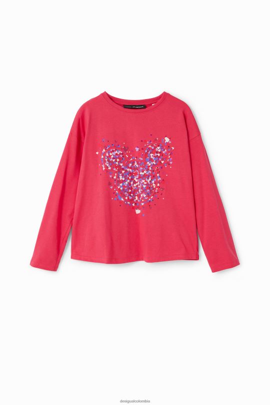 ropa 4802L1716 chica Desigual camiseta mickey mouse corazon - Desigual shop