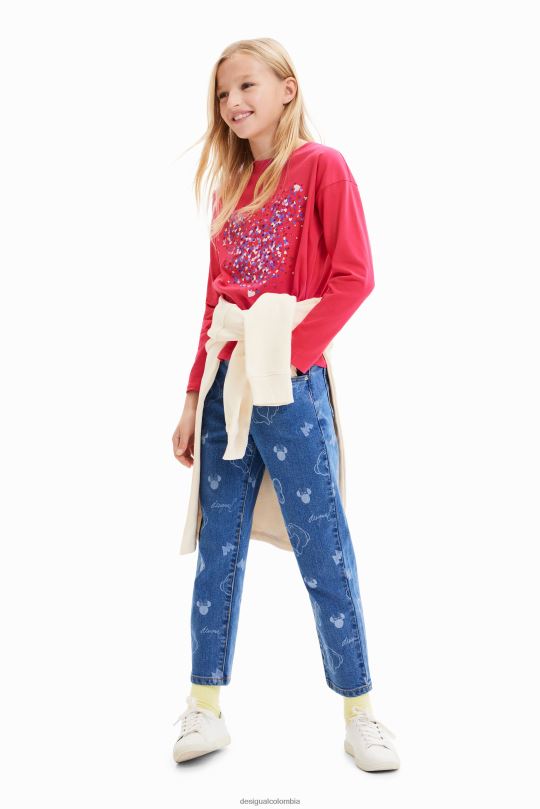 ropa 4802L1716 chica Desigual camiseta mickey mouse corazon - Desigual shop