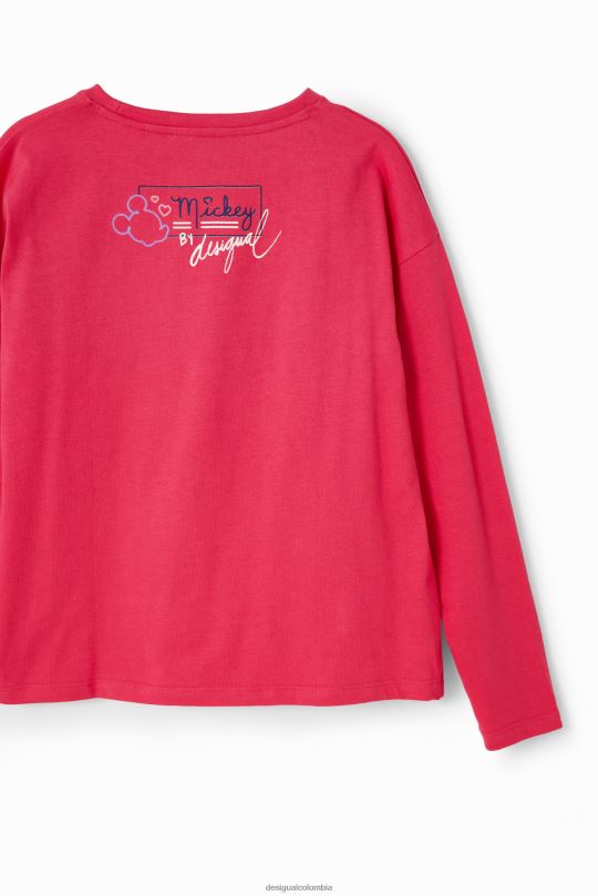 ropa 4802L1716 chica Desigual camiseta mickey mouse corazon - Desigual shop