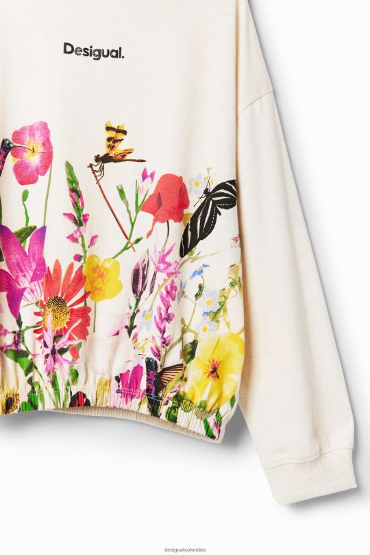 Desigual Colombia bolsos - ropa 4802L1723 chica Desigual camiseta con mangas abullonadas y estampado floral