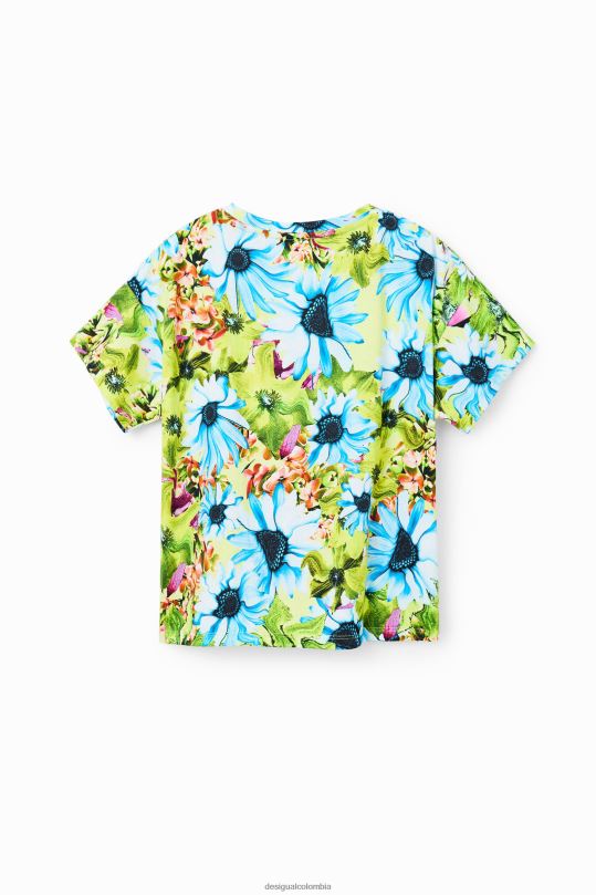 Desigual Colombia pagina oficial - ropa 4802L1763 chica Desigual camiseta con estampado floral de bugs bunny