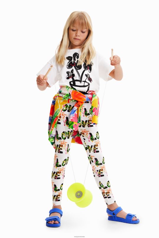 Desigual Colombia pagina oficial - ropa 4802L1811 chica Desigual camiseta de manga corta con planta