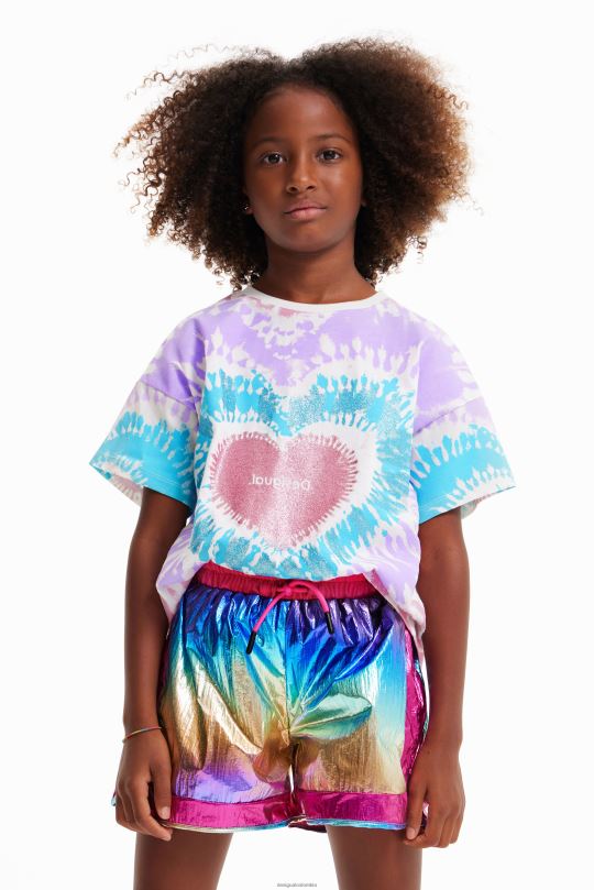 Desigual Colombia - ropa 4802L1812 chica Desigual camiseta de manga corta con efecto tie-dye
