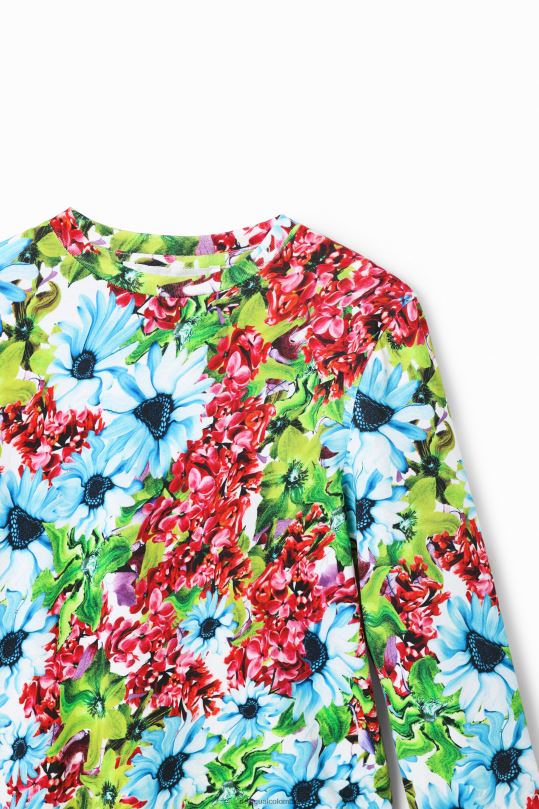 ropa 4802L1871 chica Desigual camiseta floral multicolor - Desigual sales online