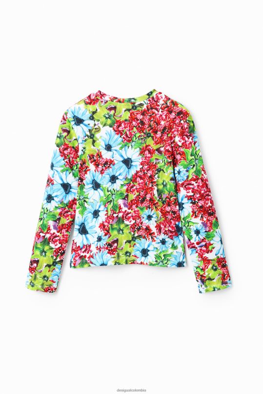 ropa 4802L1871 chica Desigual camiseta floral multicolor - Desigual sales online