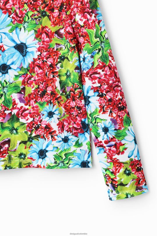 ropa 4802L1871 chica Desigual camiseta floral multicolor - Desigual sales online