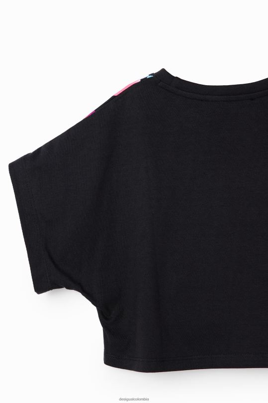 ropa 4802L1879 chica Desigual camiseta corta con estampado floral - Desigual shop