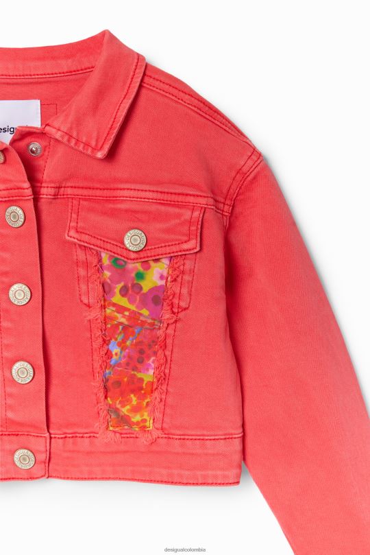 ropa 4802L1775 chica Desigual chaqueta estilo camionero de mezclilla con parche - Desigual sales online