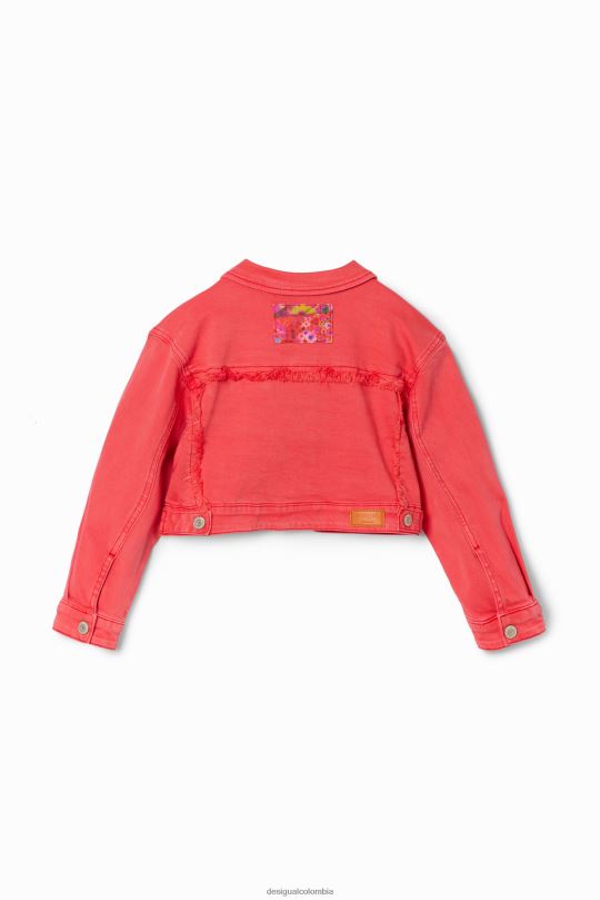 ropa 4802L1775 chica Desigual chaqueta estilo camionero de mezclilla con parche - Desigual sales online