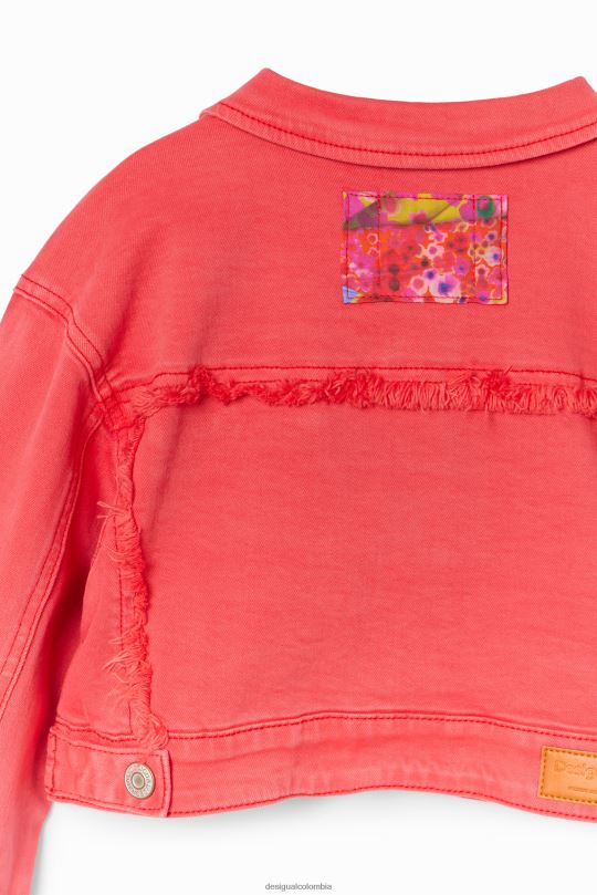 ropa 4802L1775 chica Desigual chaqueta estilo camionero de mezclilla con parche - Desigual sales online