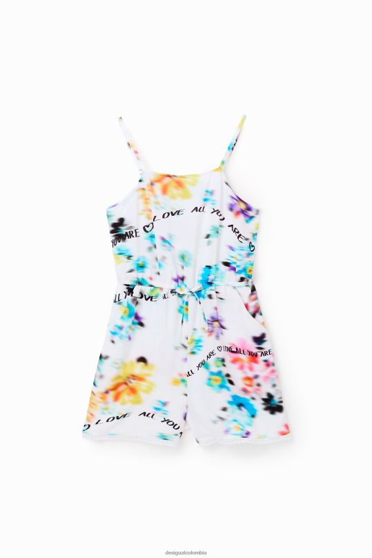 ropa 4802L1157 chica Desigual mono corto con tiras - Desigual Colombia Medellín