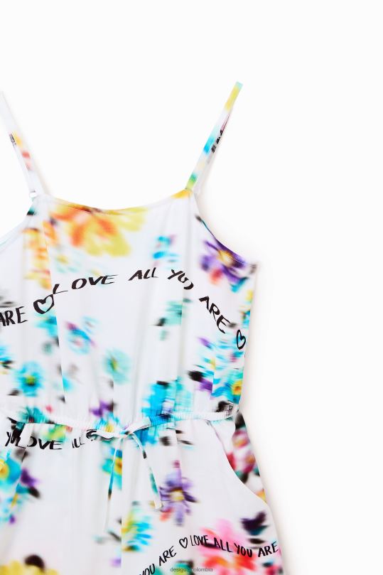 ropa 4802L1157 chica Desigual mono corto con tiras - Desigual Colombia Medellín