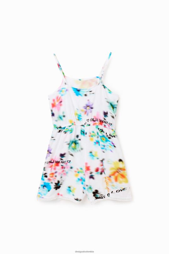ropa 4802L1157 chica Desigual mono corto con tiras - Desigual Colombia Medellín