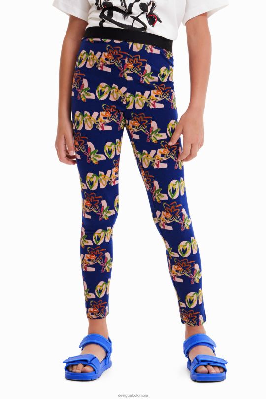 Desigual Colombia pagina oficial - ropa 4802L1703 chica Desigual legging de flores de amor