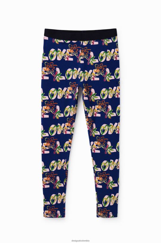 Desigual Colombia pagina oficial - ropa 4802L1703 chica Desigual legging de flores de amor