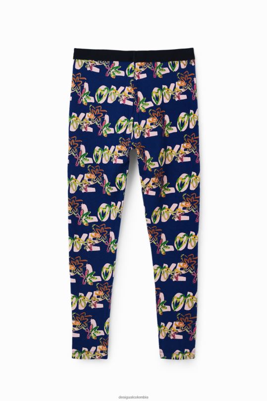 Desigual Colombia pagina oficial - ropa 4802L1703 chica Desigual legging de flores de amor