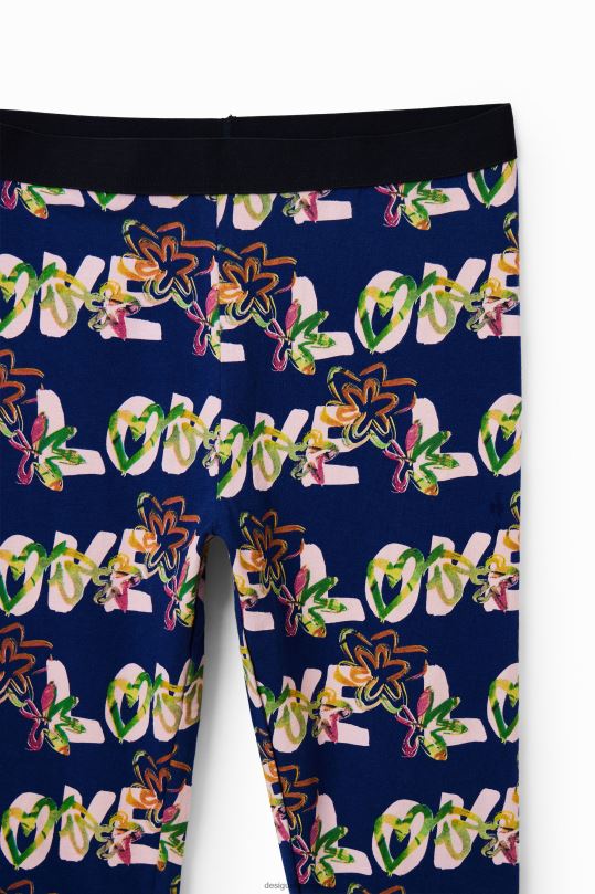 Desigual Colombia pagina oficial - ropa 4802L1703 chica Desigual legging de flores de amor