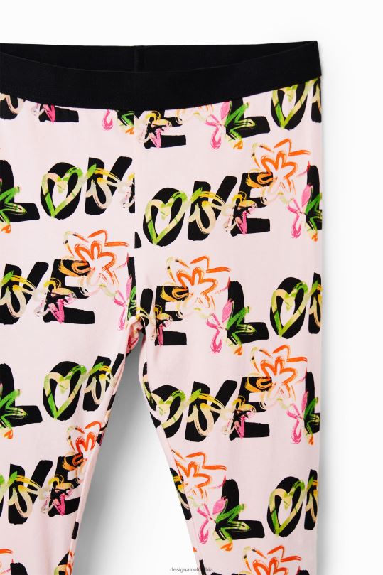 ropa 4802L1733 chica Desigual legging de flores de amor - Desigual sales online