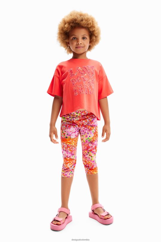 ropa 4802L1749 chica Desigual leggins capri florales - Desigual shop