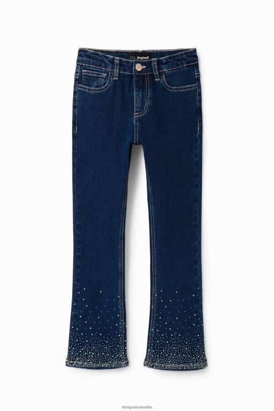 blusas Desigual bogota - ropa 4802L1770 chica Desigual jeans acampanados con strass