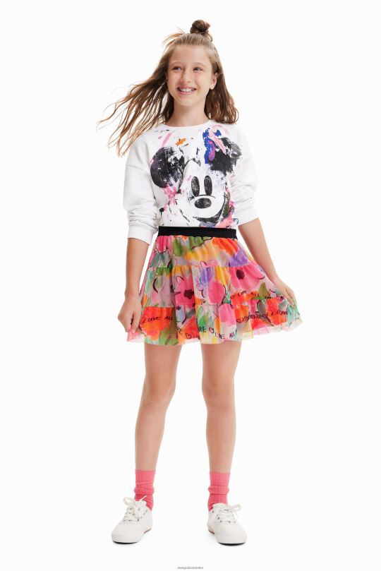Desigual Colombia bolsos - ropa 4802L1800 chica Desigual minifalda de tul floral