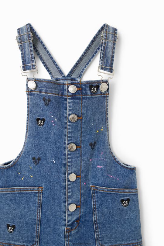 ropa 4802L1834 chica Desigual Peto vaquero corto de Mickey Mouse de Disney - Desigual Colombia Medellín
