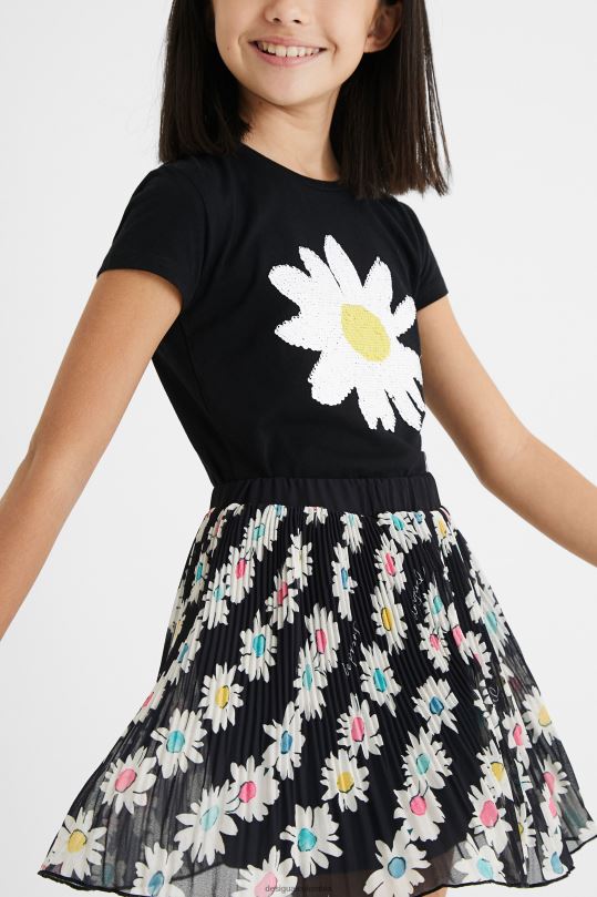 Desigual Colombia - ropa 4802L1845 chica Desigual falda corta plisada