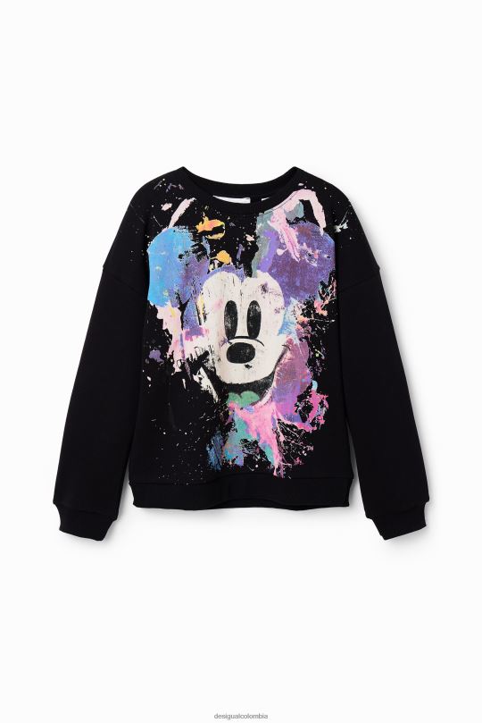 Desigual zapatos Colombia - ropa 4802L1161 chica Desigual sudadera con salpicaduras de mickey mouse de disney