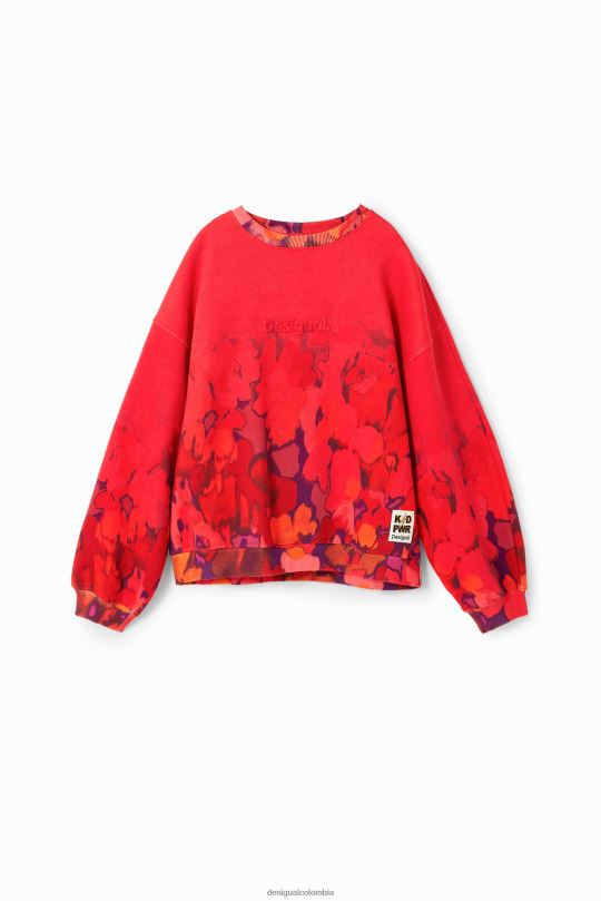 ropa 4802L1746 chica Desigual sudadera con estampado floral de acuarela - Desigual sales online