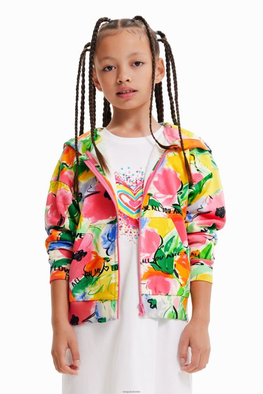 Desigual Colombia pagina oficial - ropa 4802L1786 chica Desigual sudadera oversize con estampado floral