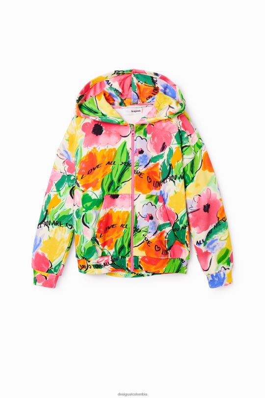 Desigual Colombia pagina oficial - ropa 4802L1786 chica Desigual sudadera oversize con estampado floral
