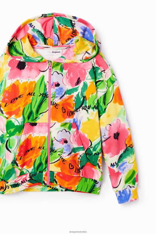 Desigual Colombia pagina oficial - ropa 4802L1786 chica Desigual sudadera oversize con estampado floral