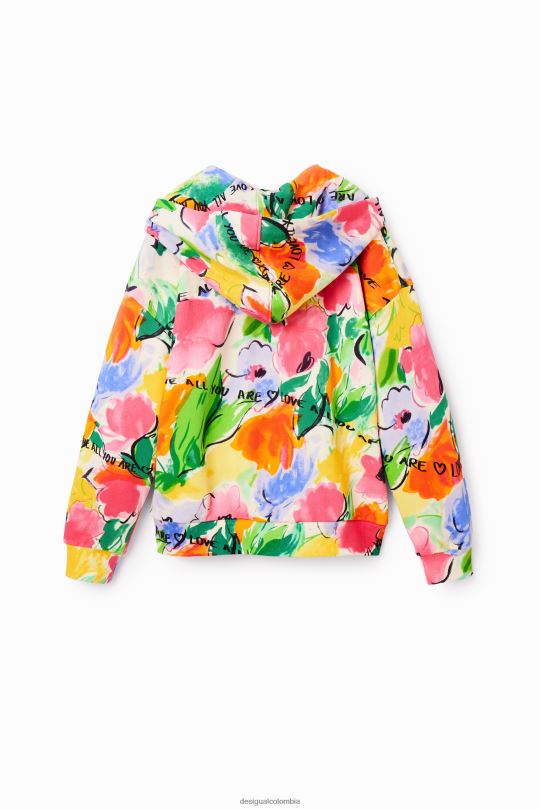 Desigual Colombia pagina oficial - ropa 4802L1786 chica Desigual sudadera oversize con estampado floral