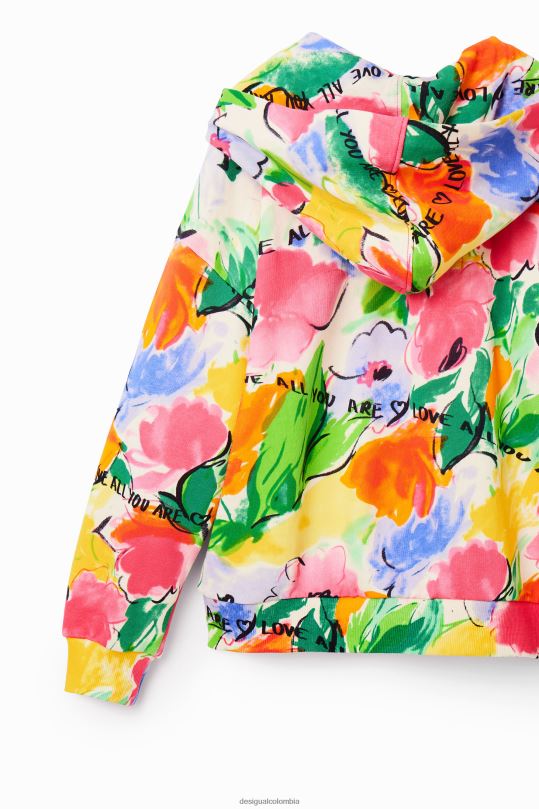 Desigual Colombia pagina oficial - ropa 4802L1786 chica Desigual sudadera oversize con estampado floral