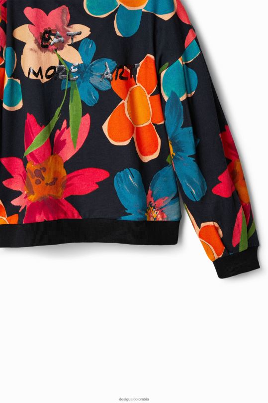 Desigual Colombia bolsos - ropa 4802L1801 chica Desigual sudadera oversize con estampado floral
