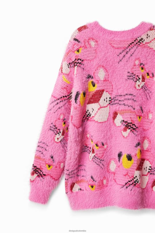 ropa 4802L1860 chica Desigual jersey oversize de pantera rosa - Desigual Colombia rebajas