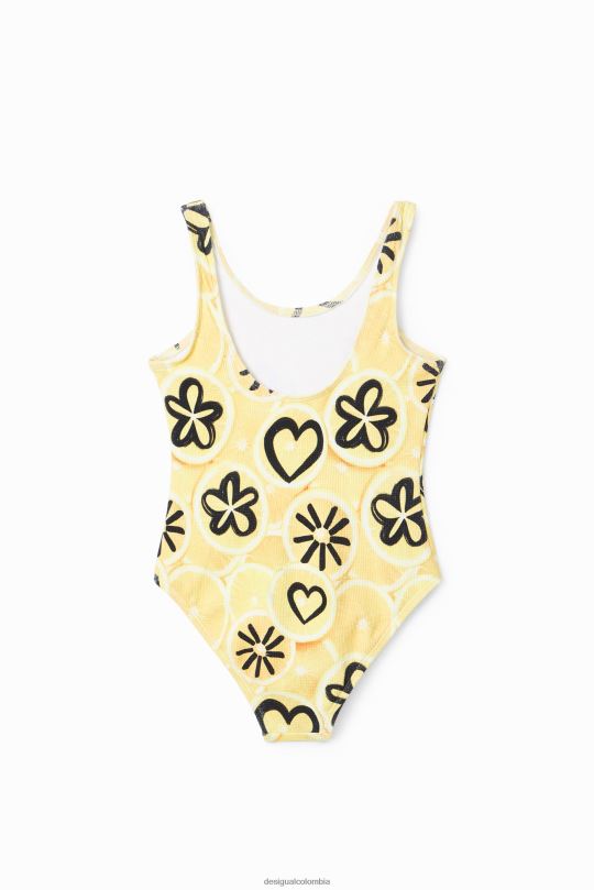 ropa 4802L1822 chica Desigual traje de baño con estampado artístico - Desigual shop