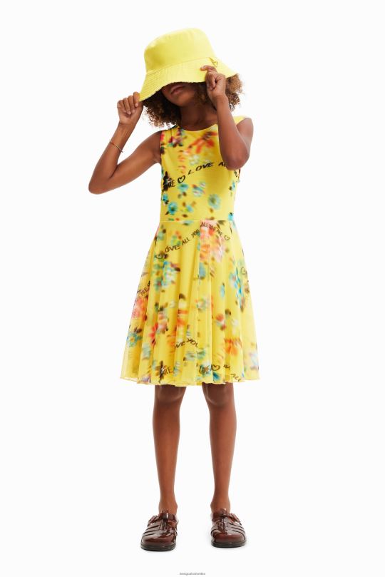 Desigual Colombia pagina oficial - ropa 4802L1153 chica Desigual vestido desenfocado sin mangas