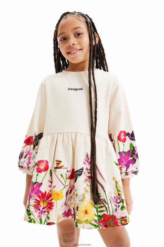 ropa 4802L1713 chica Desigual vestido de flores - Desigual Colombia rebajas