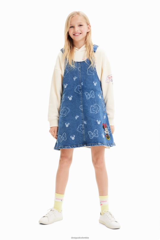 ropa 4802L1715 chica Desigual vestido estilo pichi vaquero de minnie mouse - Desigual sale damen