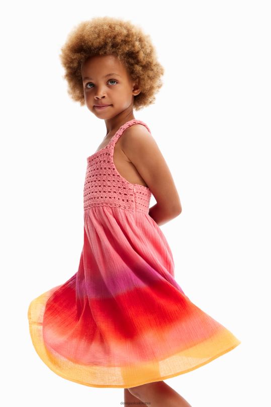 Desigual Colombia - ropa 4802L1734 chica Desigual vestido de crochet multicolor
