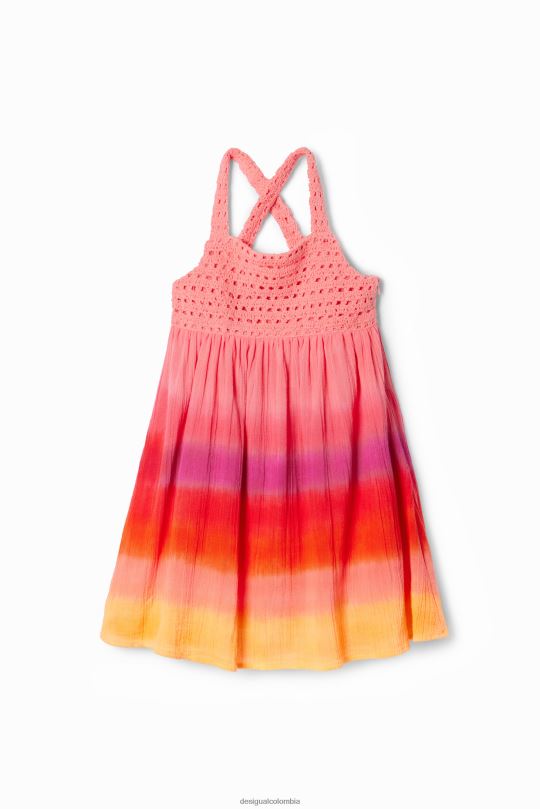 Desigual Colombia - ropa 4802L1734 chica Desigual vestido de crochet multicolor
