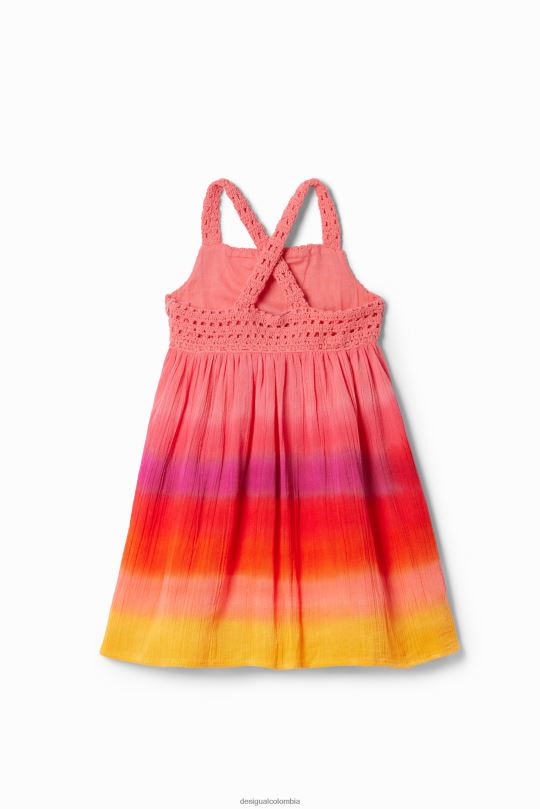 Desigual Colombia - ropa 4802L1734 chica Desigual vestido de crochet multicolor