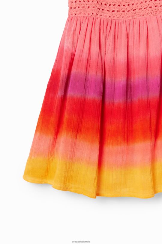 Desigual Colombia - ropa 4802L1734 chica Desigual vestido de crochet multicolor