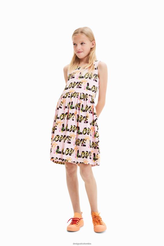 ropa 4802L1789 chica Desigual vestido de amor sin mangas - Desigual sales online