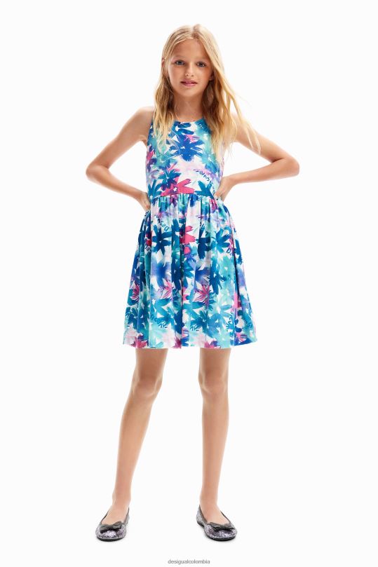 Desigual Colombia bolsos - ropa 4802L1817 chica Desigual vestido corto floral acuarela