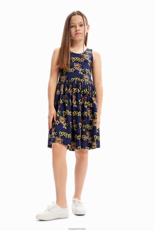 Desigual zapatos Colombia - ropa 4802L1818 chica Desigual vestido de amor sin mangas