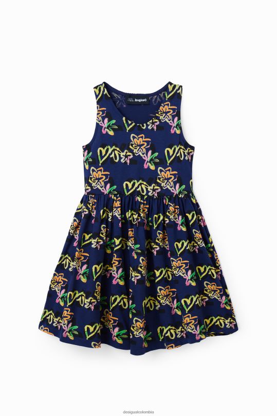 Desigual zapatos Colombia - ropa 4802L1818 chica Desigual vestido de amor sin mangas