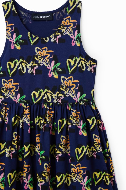 Desigual zapatos Colombia - ropa 4802L1818 chica Desigual vestido de amor sin mangas