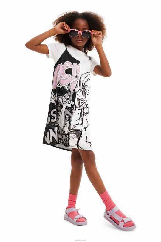 Desigual Colombia bolsos - ropa 4802L1862 chica Desigual vestido 2 en 1 de bugs bunny